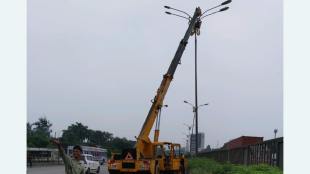 maintenance repair work soon LED lighting in Navi Mumbai municipal limits on Sion Panvel Highway