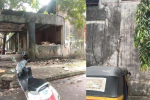 dilapidated building in navi mumbai traders life in crisis