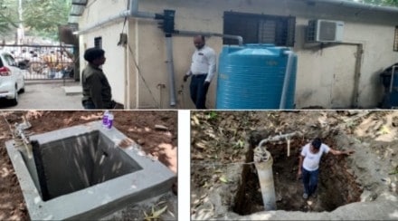 every year 3 lakah storage of water rain harvesting project office premises forest department in kalyan