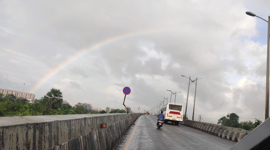 rainbow shades on Kamothe to Uran route panvel navi mumbai