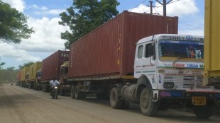 Rural areas of Uran are also affected by container vehicles