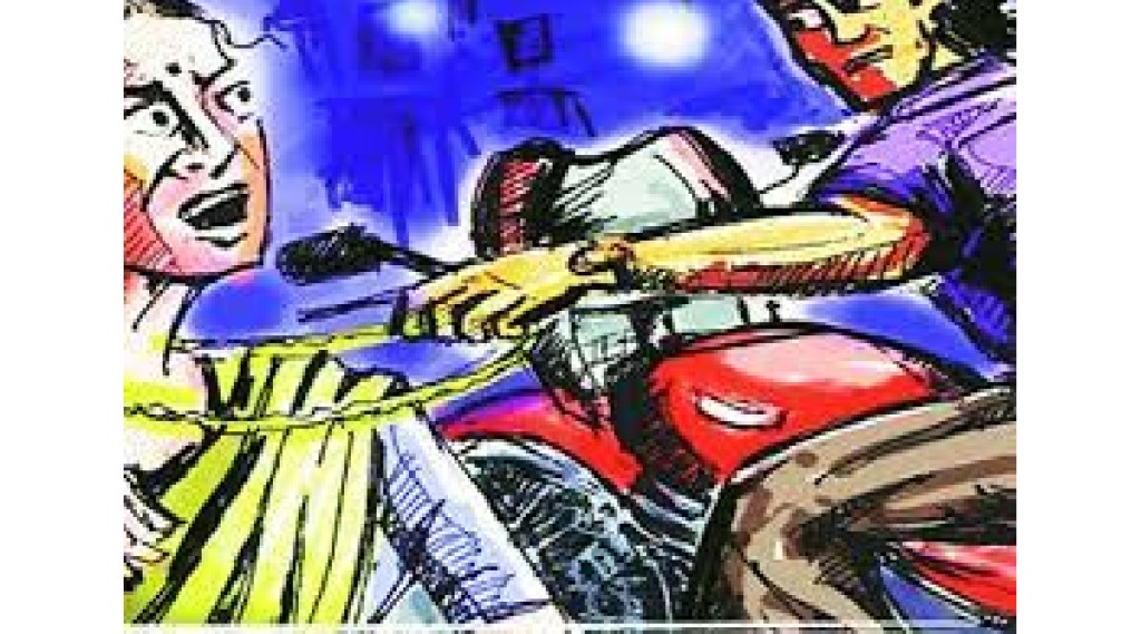 Robbery of old man walking in Thakurli