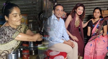 sunita pawar with hawahwait movie team