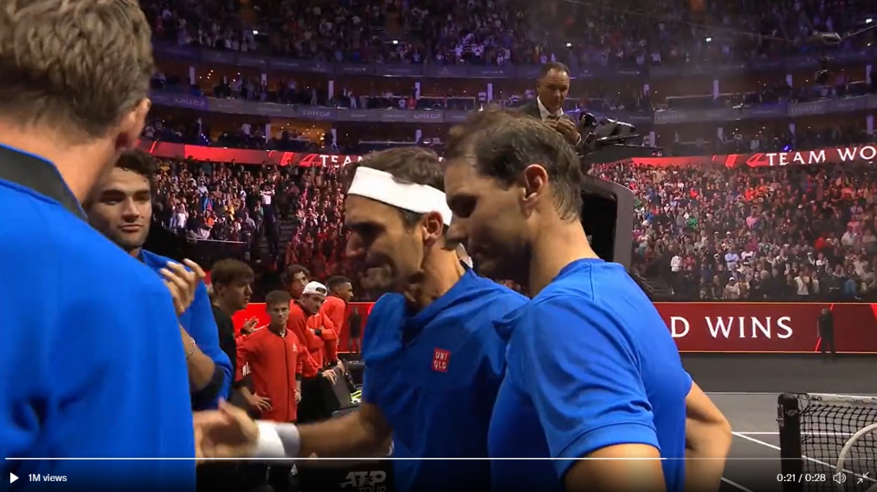 Roger Federer emotional farewell Rafael Nadal retirement match