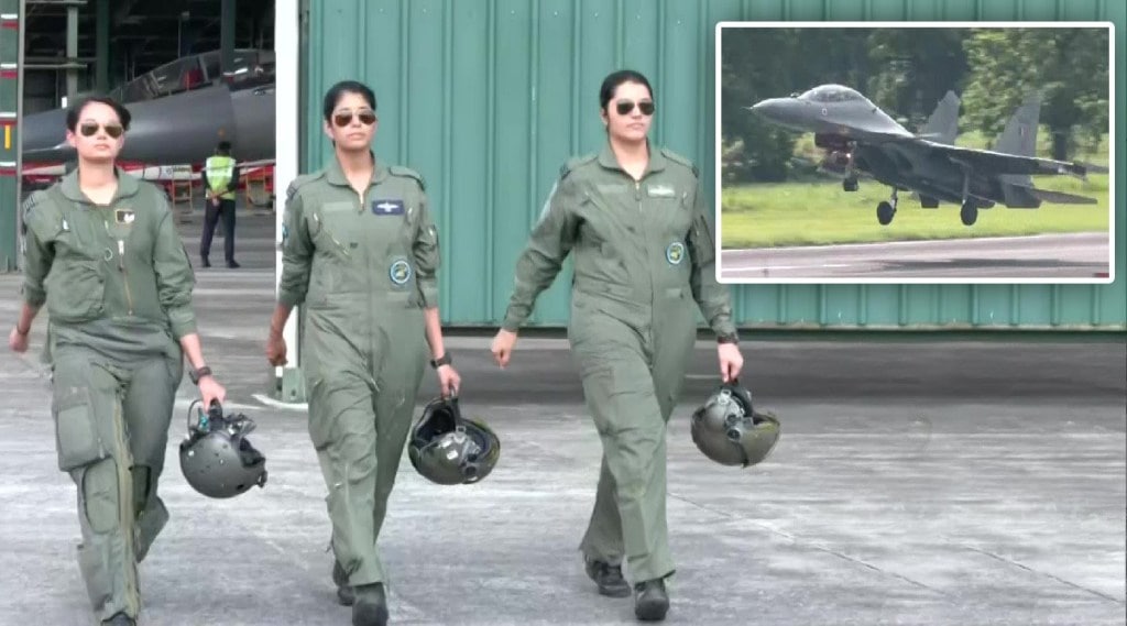 सुखोई लढाऊ विमानांसह चोख प्रत्युत्तर देण्यासाठी भारताची ‘नारी शक्ती’ सज्ज, IAF ची पहिली महिला टीम चीनच्या सीमेवर तैनात