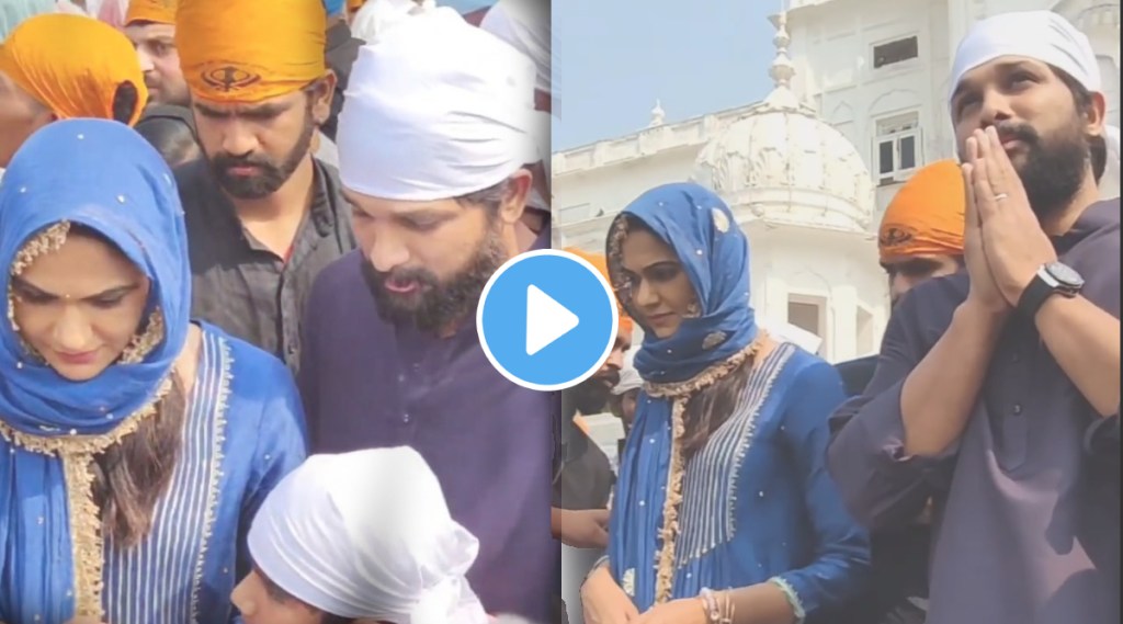 allu arjun at golden temple