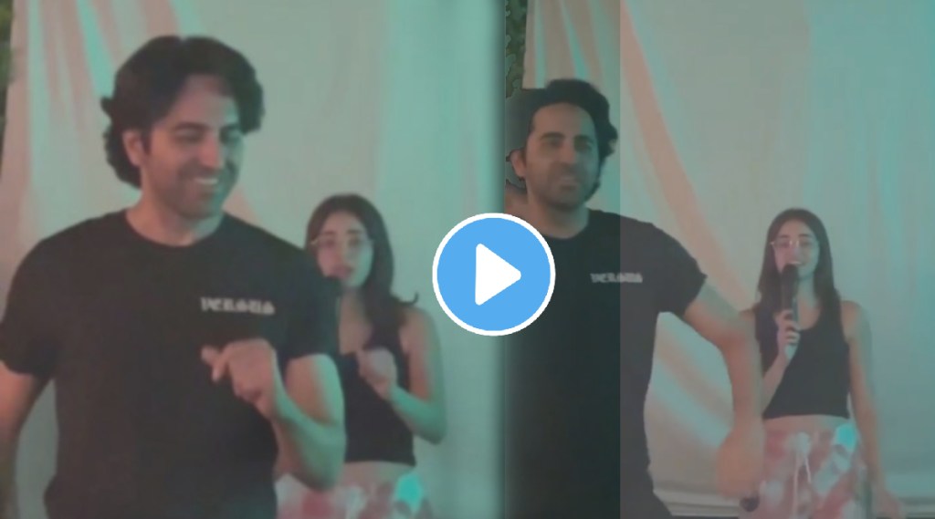 ayushman khurrana ananya panday dance video