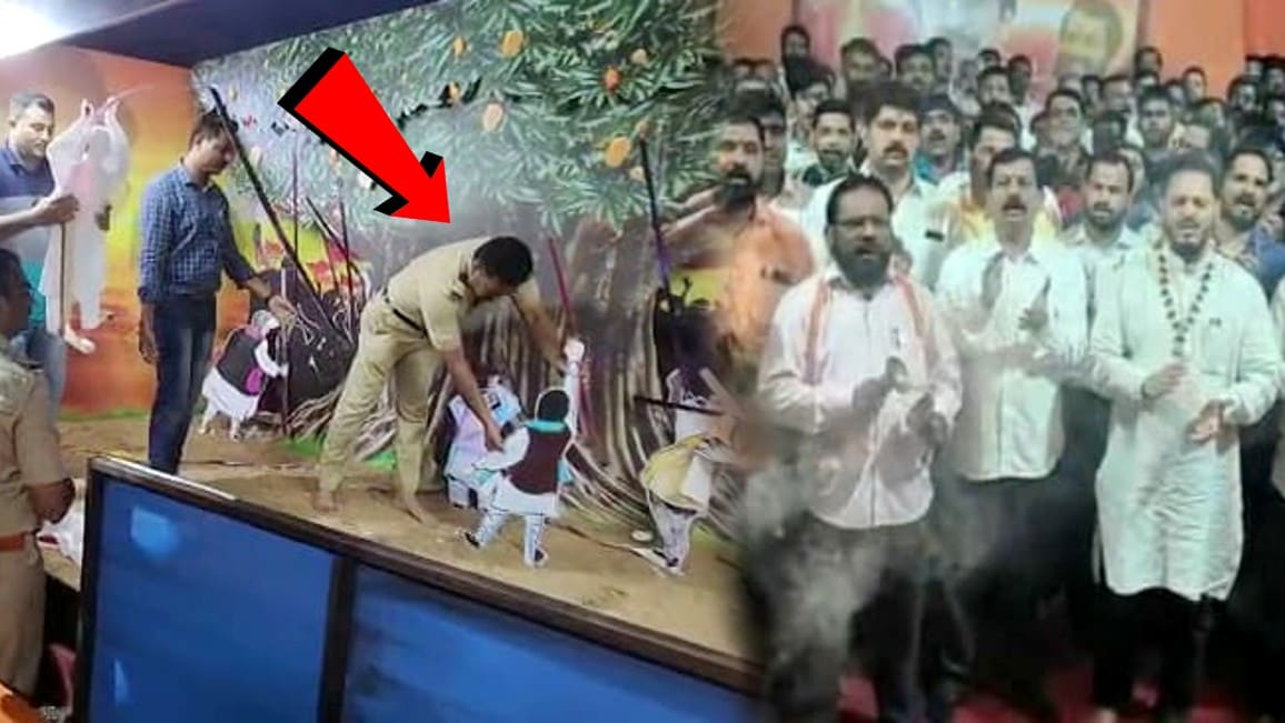decoration of Anti Eknath Shinde Group titled Me Shivsena Bolteya removed