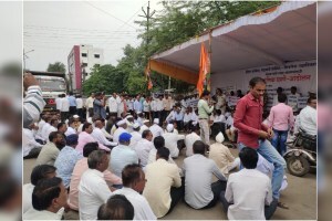 agitation of Mahavikas Aghadi in Malegaon