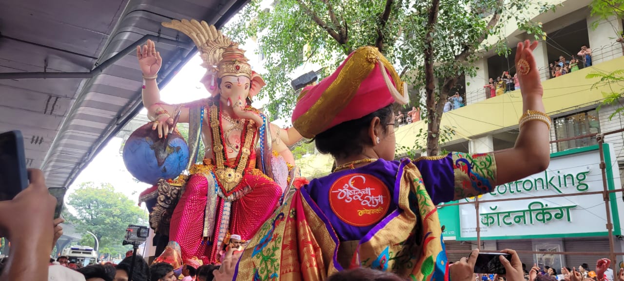 ganesh visarjan 2022 lalbaugh raja mumbaicha raja miravnuk photos