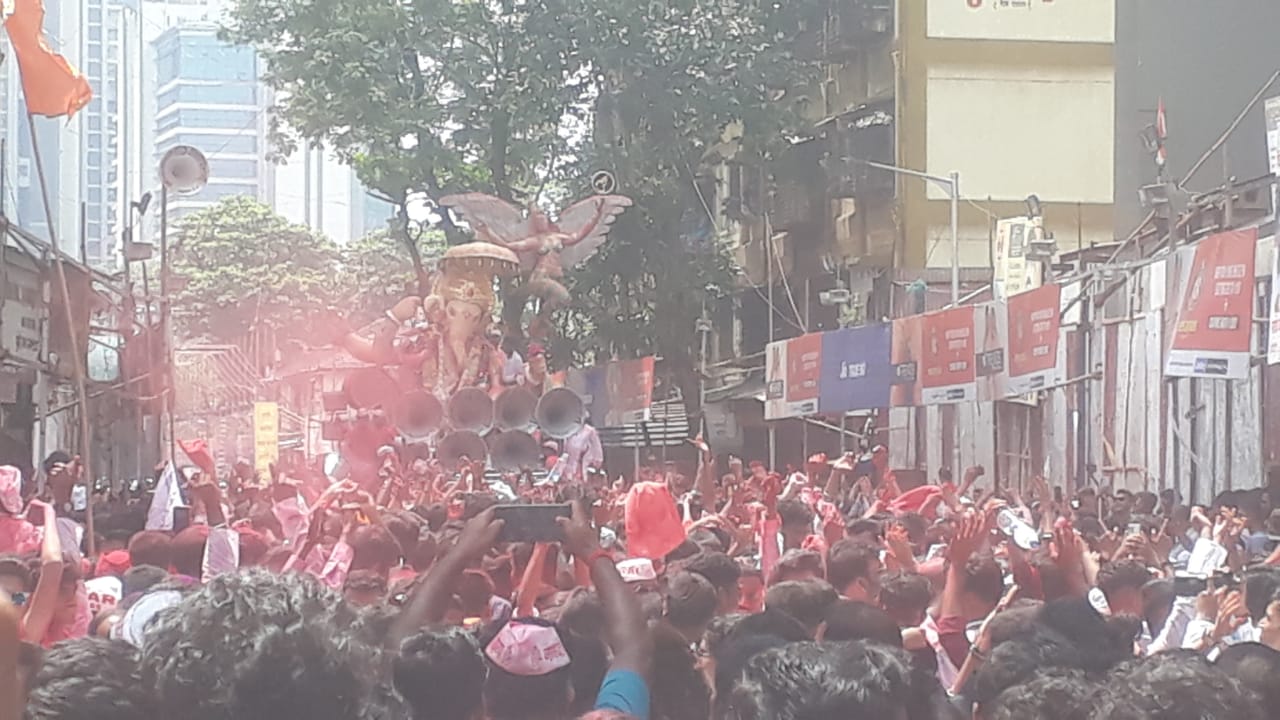 ganesh visarjan 2022 lalbaugh raja mumbaicha raja miravnuk photos