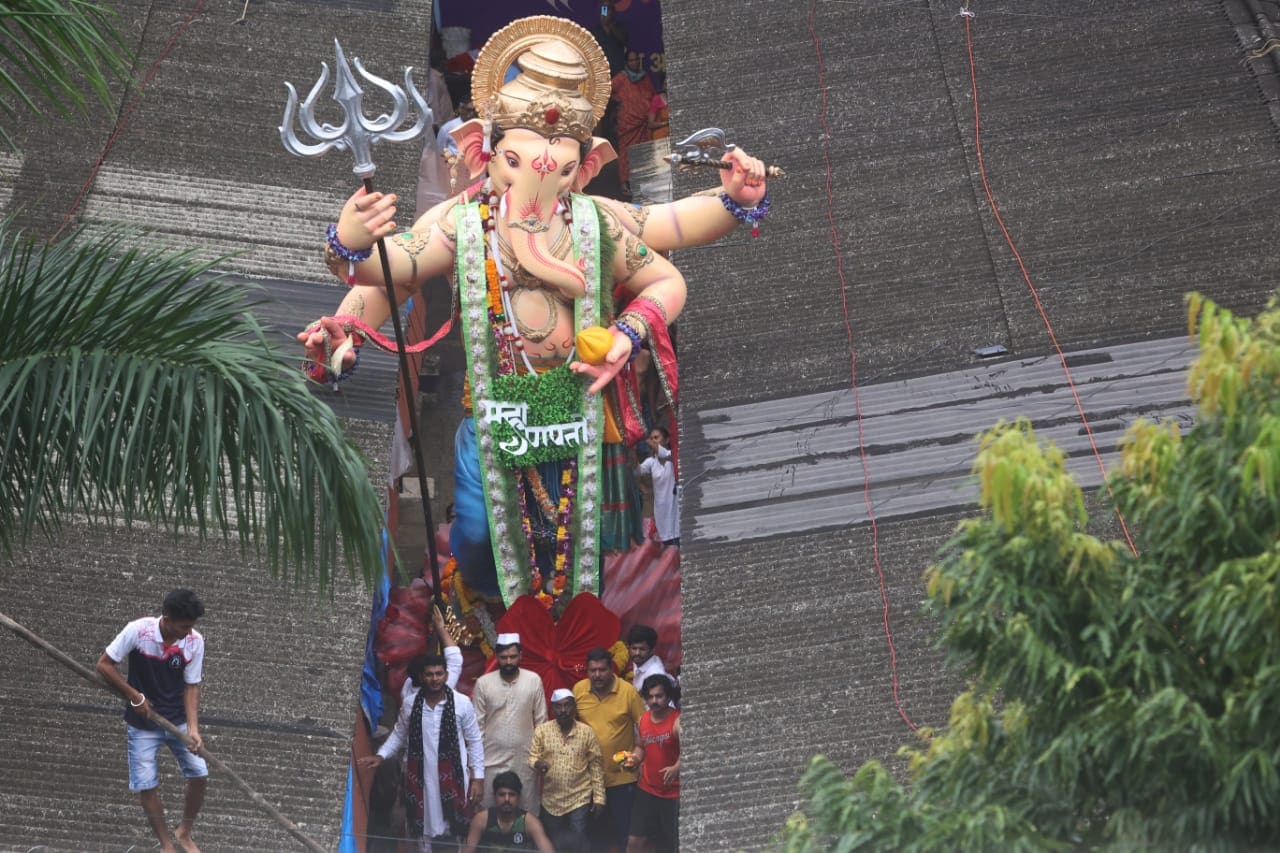 ganesh visarjan 2022 lalbaugh raja mumbaicha raja miravnuk photos