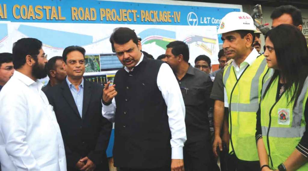 eknath shinde devendra fadnavis reviews coastal road project