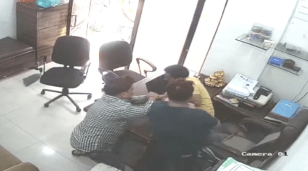 A businessman was beaten up by four people