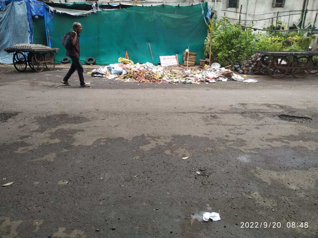 Residents of Dombivli East Sudamwadi problems with piles of garbage