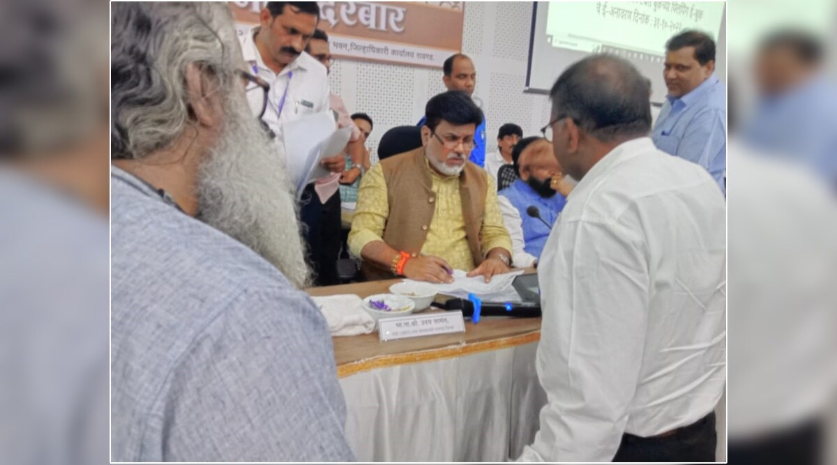 Raigad Guardian Minister uday samant held Janata Darbar in Alibagh