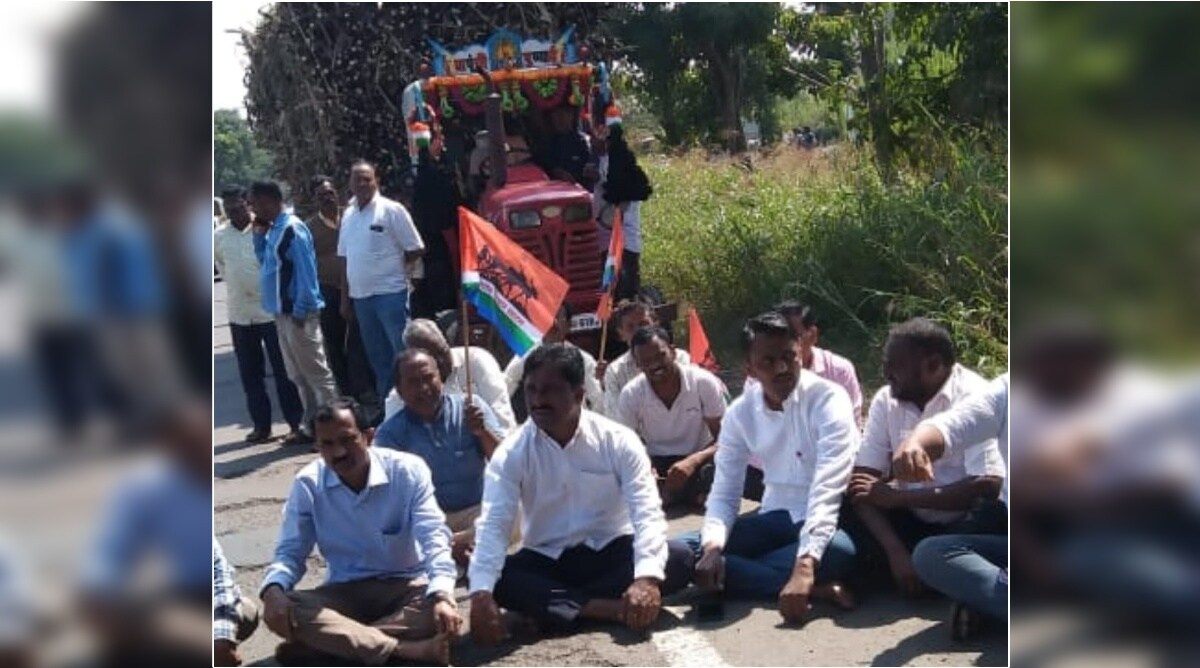 वारणा कारखान्याची वाहने जय शिवराय किसान संघटनेने रोखली