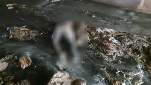 A dead body was found in a drain near the Jui Nagar station