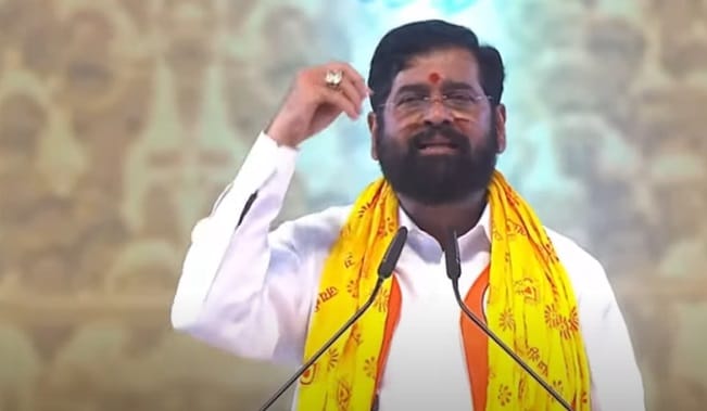 CM Eknath Shinde Dasara Melava Speech upset on Uddhav Thackeray for mentioning Grandson name