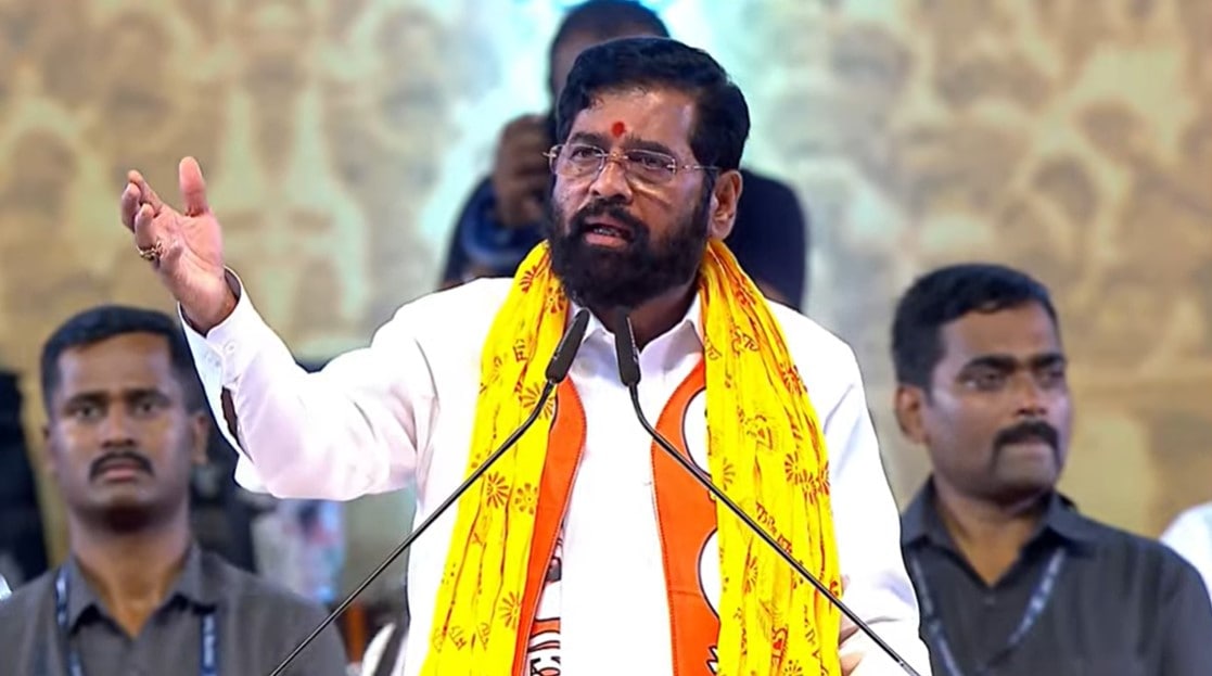 CM Eknath Shinde Dasara Melava Speech upset on Uddhav Thackeray for mentioning Grandson name