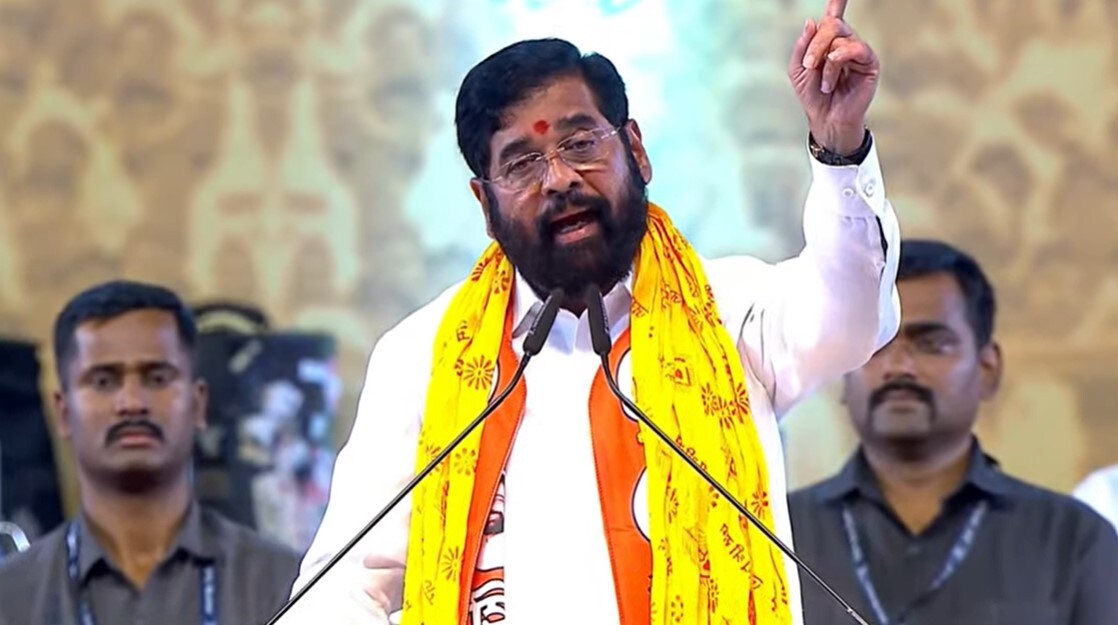 CM Eknath Shinde Dasara Melava Speech upset on Uddhav Thackeray for mentioning Grandson name