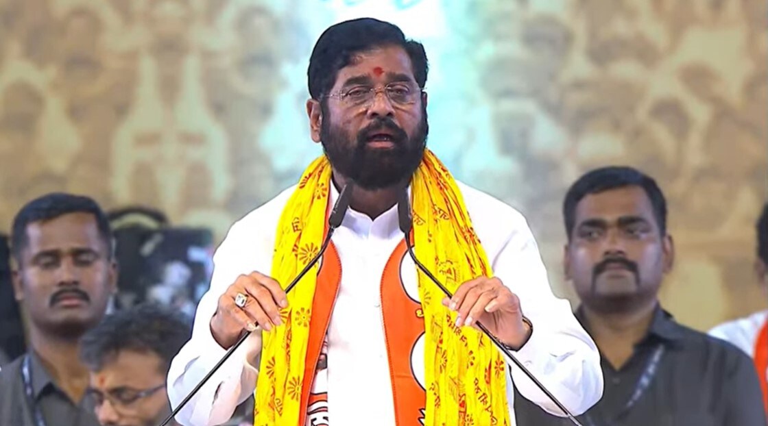 CM Eknath Shinde Dasara Melava Speech upset on Uddhav Thackeray for mentioning Grandson name