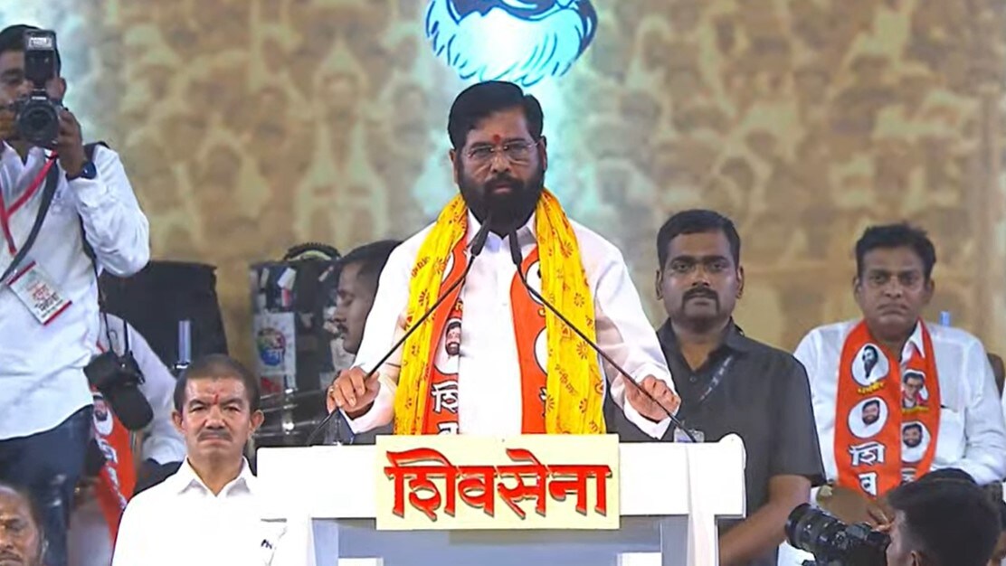 CM Eknath Shinde Dasara Melava Speech upset on Uddhav Thackeray for mentioning Grandson name