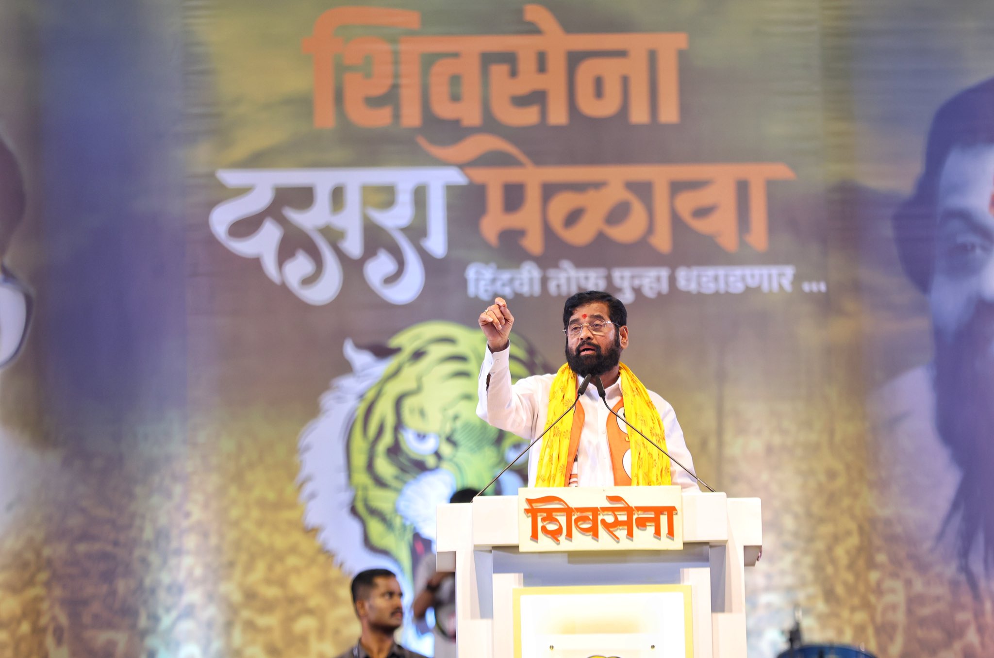 CM Eknath Shinde Dasara Melava Speech upset on Uddhav Thackeray for mentioning Grandson name