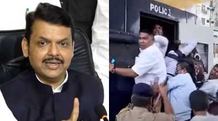 Devendra Fadnavis on Protest against RSS