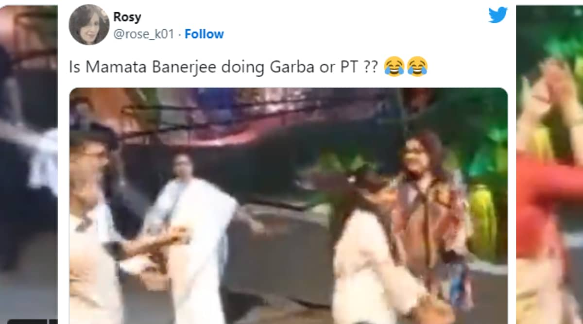 Navratri 2022 Mamata Banerjee Doing Garba