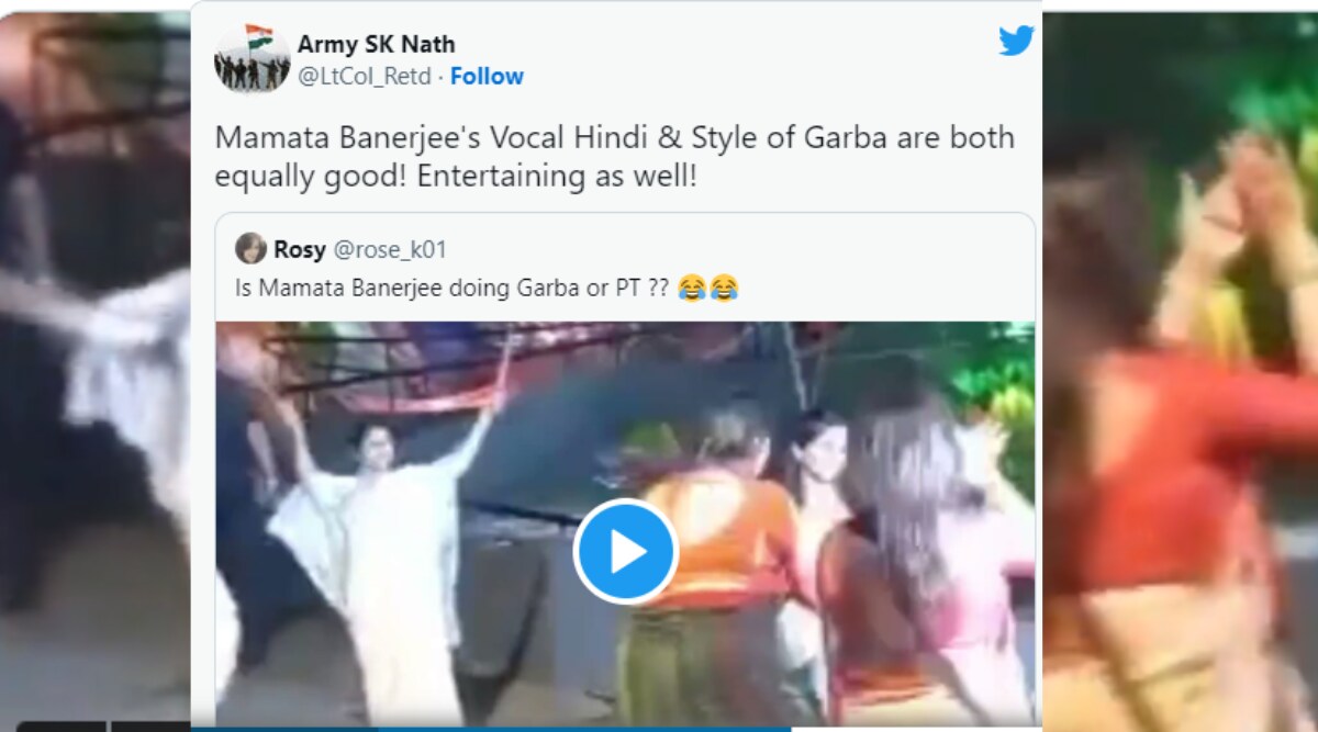 Navratri 2022 Mamata Banerjee Doing Garba