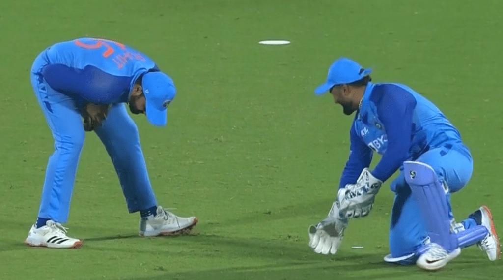 IND vs SA Rishabh Pant Hits Ball on Rohit Sharma Private Part