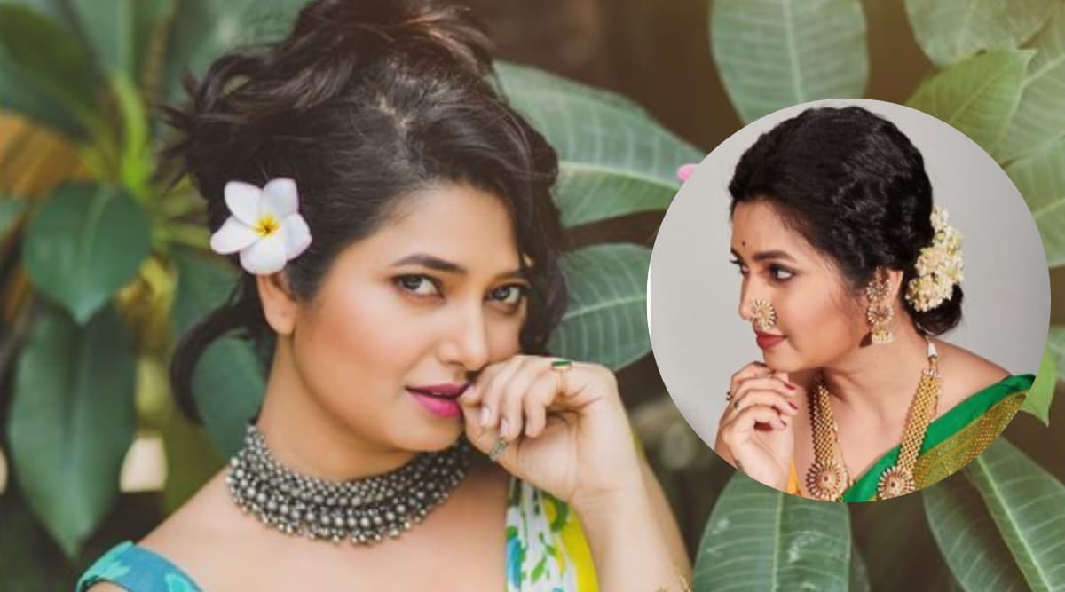 Diwali Saree Poses Guide By hasya jatra fame Prajakta Mali Shivali Parab Apurva Nemlekar Rinku Rajguru