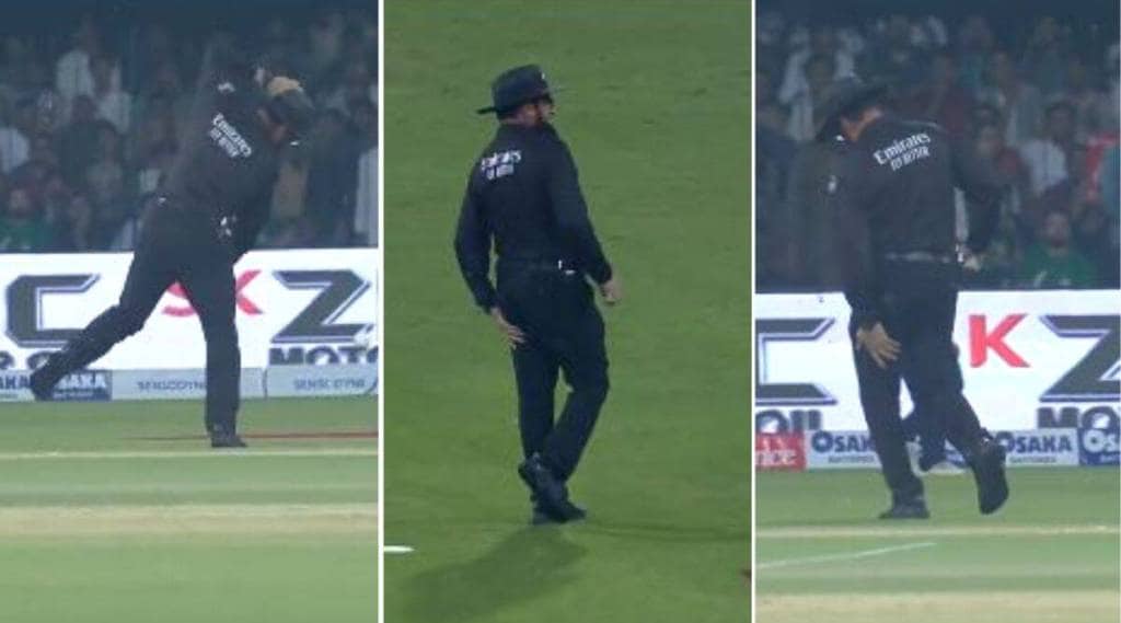 Umpire Aleem Dar: इंग्लड-पाकिस्तान यांच्यातील टी२०सामन्यात पंच आलीम दार थोडक्यात बचावले नाहीतर., नेमके काय झाले वाचा