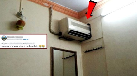 Mumbai Hotel Splitting Split AC Between Two Rooms
