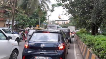 koparkhaine to vashi traffic jam traffic police navi mumbai
