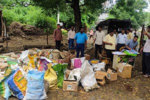 Expired pesticide stock worth Rs six lakh seized at Pimpalgaon bhusaval taluka jalgaon