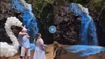 Brazil-Couple-Dyes-Waterfall-Blue