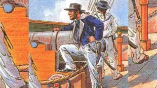 Optical Illusion can you find sailors sword in this picture take a challenge