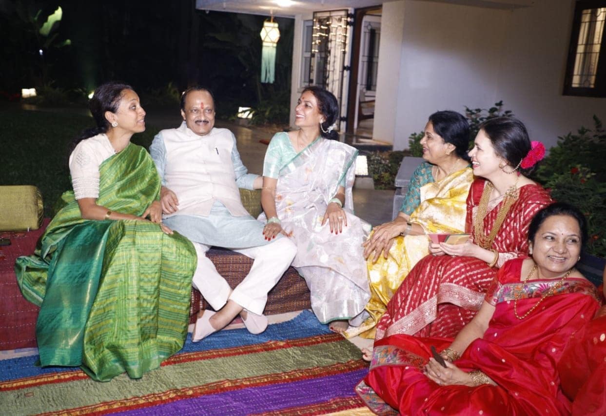 Sharad Pawar Family Diwali Celebration supriya sule ajit pawar bhauji photos