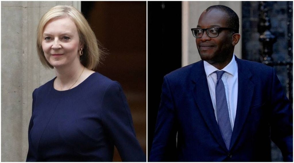 UK PM Liz Truss and Chancellor of the Exchequer (Finance Minister) Kwasi Kwarteng