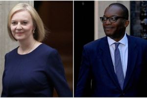 UK PM Liz Truss and Chancellor of the Exchequer (Finance Minister) Kwasi Kwarteng
