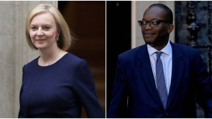 UK PM Liz Truss and Chancellor of the Exchequer (Finance Minister) Kwasi Kwarteng