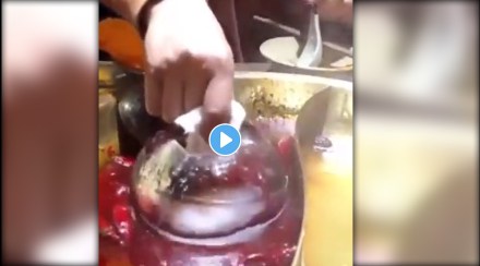 viral video of oil removal