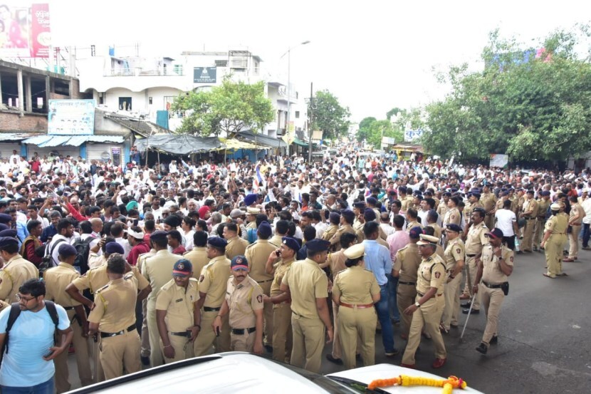 nagpur protest against rss