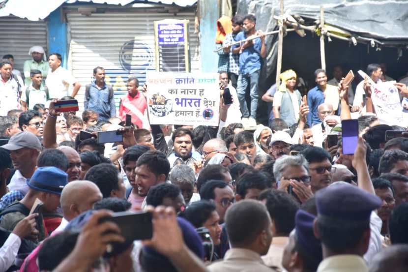 nagpur protest against rss