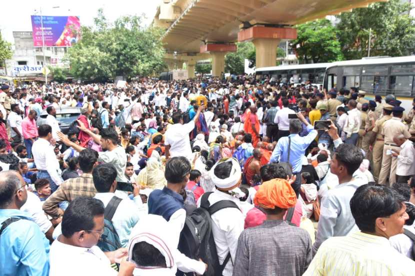 nagpur protest against rss