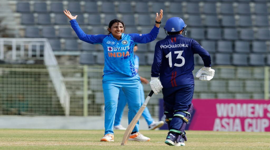 Women's T20 Asia Cup: In front of Sneh Rana's spin, Thailand team Bhuispat, Team India wins by nine wickets