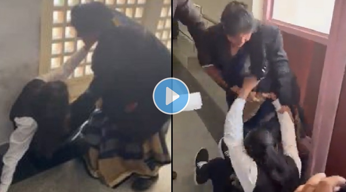 fight between two lady advocate video