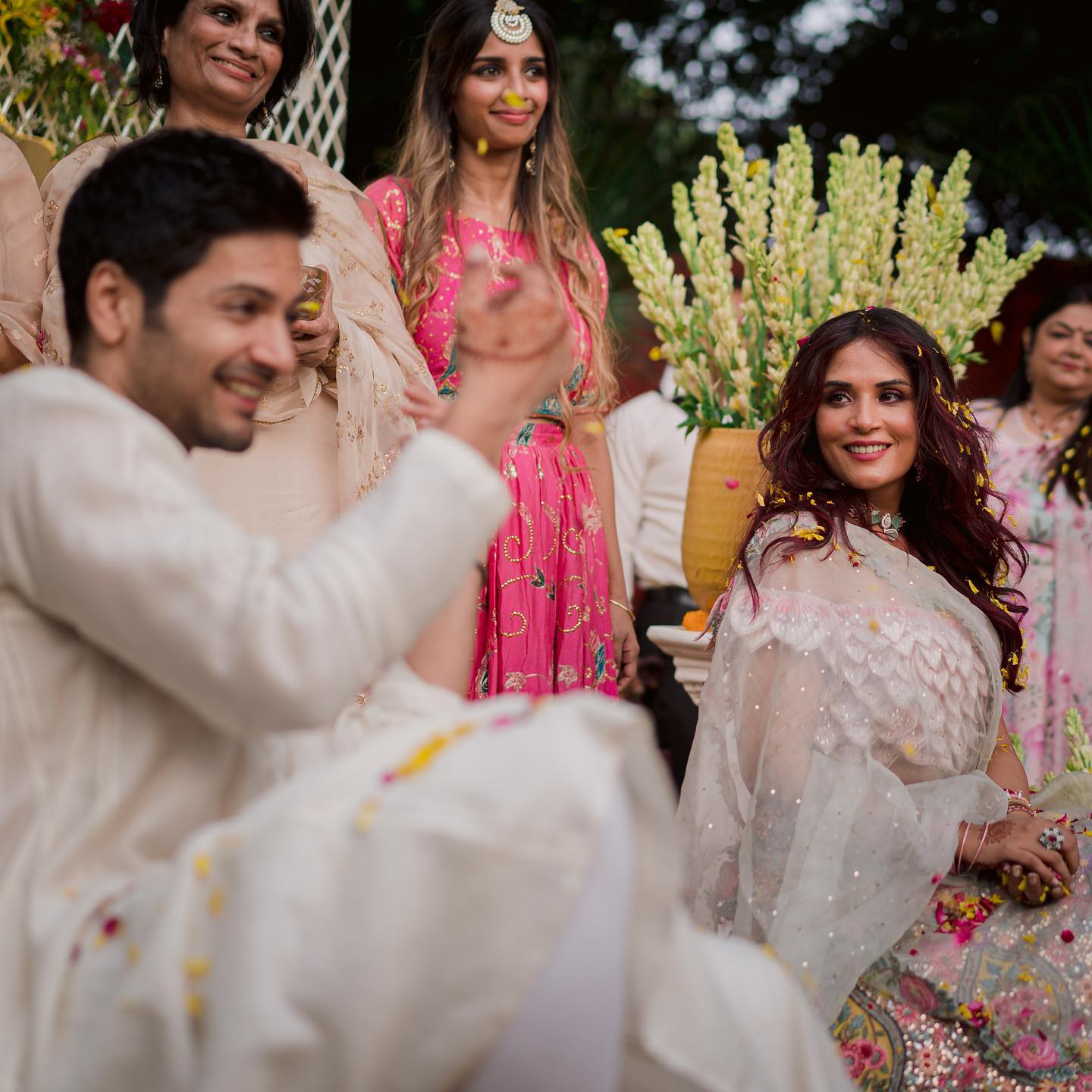 ali fazal and richa chadha wedding photos